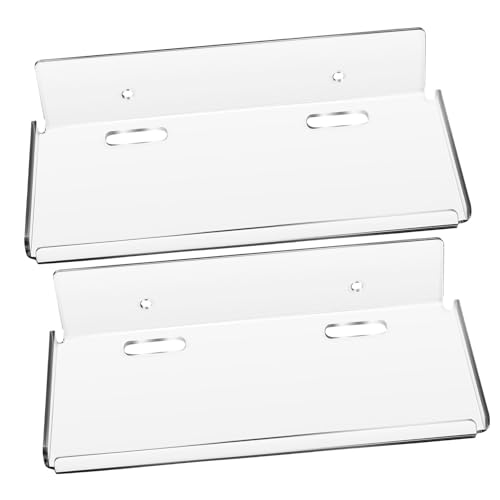HEALSOPTHY 2 Stück Wandregal ohne Bohren Selbstklebend Schwebende Wandaufbewahrung Transparent Robustes Material Einfache Montage für Schlafzimmer und Wohnzimmer HEALSOPTHY 2 Stück Wandregal ohne Bohren Selbstklebend Schwebende Wandaufbewahrung Transparent Robustes Material Einfache Montage für Schlafzimmer und Wohnzimmer von HEALSOPTHY