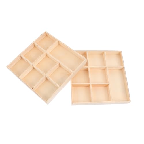 HEALSOPTHY 2 Stück Weihnachts-holz-aufbewahrungsboxen aus Holz DIY Handbemalt Fächer Desktop Organizer Langlebig Dekorativ für Zuhause und Büro Praktische Geschenkbox HEALSOPTHY 2 Stück Weihnachts-holz-aufbewahrungsboxen aus Holz DIY Handbemalt Fächer Desktop Organizer Langlebig Dekorativ für Zuhause und Büro Praktische Geschenkbox von HEALSOPTHY