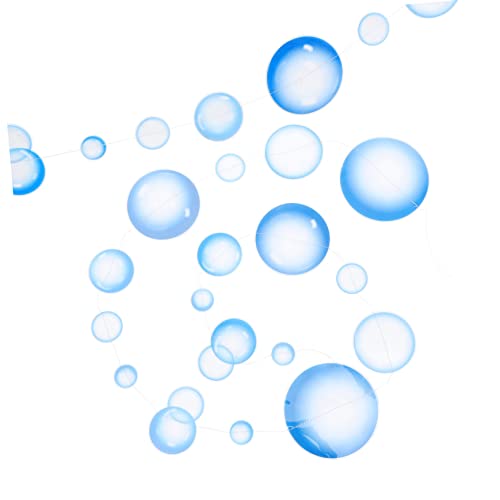 HEALSOPTHY 2 Stück meerjungfrau-Banner unter dem Meeresgeburtstagsbanner Streamer- -Geburtstagsbanner Blasengirlanden-Hintergrund Deckendekorationen Plastik von HEALSOPTHY