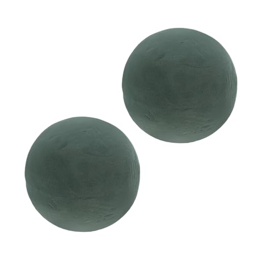 HEALSOPTHY 2 Stücke Runde Steckschaumkugeln Feuchtigkeitsbindend für Frische Blumen Langlebiger Floristik Schaum für Hochzeiten DIY Blumenarrangements Vielseitig Einsetzbar für Wohn und von HEALSOPTHY