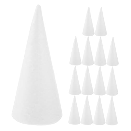 HEALSOPTHY 20 Stück Schaumstoffkegel Weiß Kinderfreundliche DIY Bastelkonen für Weihnachtsdeko Weihnachtsbaum Figuren Tischdekorationen und Festliche Partygestaltung HEALSOPTHY 20 Stück Schaumstoffkegel Weiß Kinderfreundliche DIY Bastelkonen für Weihnachtsdeko Weihnachtsbaum Figuren Tischdekorationen und Festliche Partygestaltung von HEALSOPTHY
