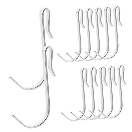 HEALSOPTHY 20 Stück Teiliges Haken Kompakte Küchenhaken zum Aufhängen von Utensilien Kleidung und Accessoires Rostfrei Platzsparend Vielseitig für Küche Schlafzimmer und Büro von HEALSOPTHY