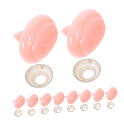 HEALSOPTHY 20 Stück Teiliges Set Rosa Kunststoff Puppennasen mit Schrauben und Unterlegscheiben Sichere Tiernasen für Plüschtiere Bären Amigurumi DIY Basteln Puppen und Stofftierzubehör HEALSOPTHY 20 Stück Teiliges Set Rosa Kunststoff Puppennasen mit Schrauben und Unterlegscheiben Sichere Tiernasen für Plüschtiere Bären Amigurumi DIY Basteln Puppen und Stofftierzubehör von HEALSOPTHY