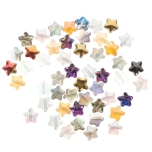 HEALSOPTHY 200 Stück Bunte Glas Sternperlen Spacer Beads für DIY Schmuckherstellung Leicht Glänzend Glatt für Halsketten Armbänder Ohrringe Handarbeiten HEALSOPTHY 200 Stück Bunte Glas Sternperlen Spacer Beads für DIY Schmuckherstellung Leicht Glänzend Glatt für Halsketten Armbänder Ohrringe Handarbeiten von HEALSOPTHY
