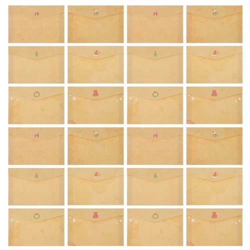 HEALSOPTHY 24 Stück Retro Einladung Briefumschläge aus Kraftpapier Vintage Umschläge für Weihnachten Hochzeit Geburtstag und Party Stilvolle Einladungshüllen in Passender HEALSOPTHY 24 Stück Retro Einladung Briefumschläge aus Kraftpapier Vintage Umschläge für Weihnachten Hochzeit Geburtstag und Party Stilvolle Einladungshüllen in Passender von HEALSOPTHY