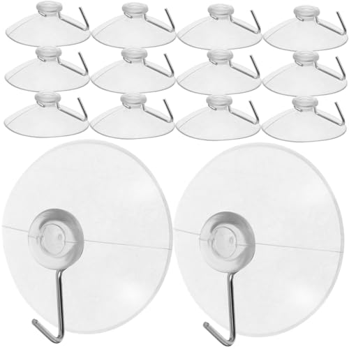 HEALSOPTHY 24 Stück Teiliges PVC Saugnapf Haken Transparent Stark Haftend Wiederablösbar für Bad Küche Büro zur Praktischen Aufbewahrung ohne Bohren HEALSOPTHY 24 Stück Teiliges PVC Saugnapf Haken Transparent Stark Haftend Wiederablösbar für Bad Küche Büro zur Praktischen Aufbewahrung ohne Bohren von HEALSOPTHY