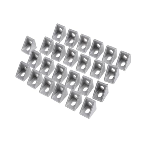 HEALSOPTHY 25 Stück Teiliges Aluminiumlegierung Winkelverbinder Aluminiumprofil Eckwinkel Robuste Metallverbindung für Industrie DIY rahmen Cnc Roboter Geeignet von HEALSOPTHY