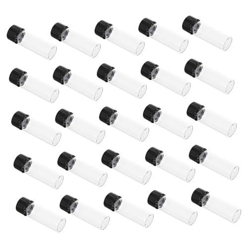HEALSOPTHY 25 Stück Teiliges Glas probenfläschchen mit Schraubverschluss Klare Nachfüllbare Laborflaschen für Ätherische Öle Mischungen und Flüssigkeitsproben Handliche Langlebige HEALSOPTHY 25 Stück Teiliges Glas probenfläschchen mit Schraubverschluss Klare Nachfüllbare Laborflaschen für Ätherische Öle Mischungen und Flüssigkeitsproben Handliche Langlebige von HEALSOPTHY