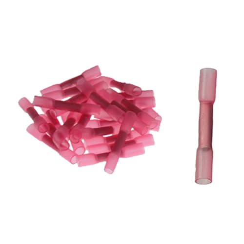 HEALSOPTHY 25 Stück Teiliges Wasserdichter Schrumpf kabelverbinder Isolierte Crimp quetschverbinder aus Kupfer und PVC Hitzeverkleinernde Stoßverbinder für Kabelprüfung und Korrosionsschutz von HEALSOPTHY