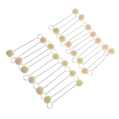 HEALSOPTHY 25 Stück Teiliges Wollball Pinsel mit Metallgriff Lederfärbewerkzeug für Gleichmäßiges Auftragen von Farbstoffen für DIY Lederprojekte und Langlebige Anwendung HEALSOPTHY 25 Stück Teiliges Wollball Pinsel mit Metallgriff Lederfärbewerkzeug für Gleichmäßiges Auftragen von Farbstoffen für DIY Lederprojekte und Langlebige Anwendung von HEALSOPTHY