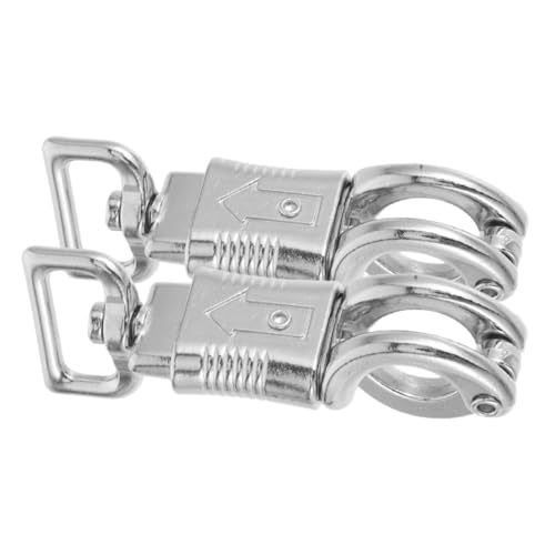 HEALSOPTHY 2stücke Metall Karabinerhaken Schnurlos Mit Federmechanismus Für Pferdegeschirr Reitsportzubehör Robuste Zinklegierung Haken Leicht Und Kompakt von HEALSOPTHY