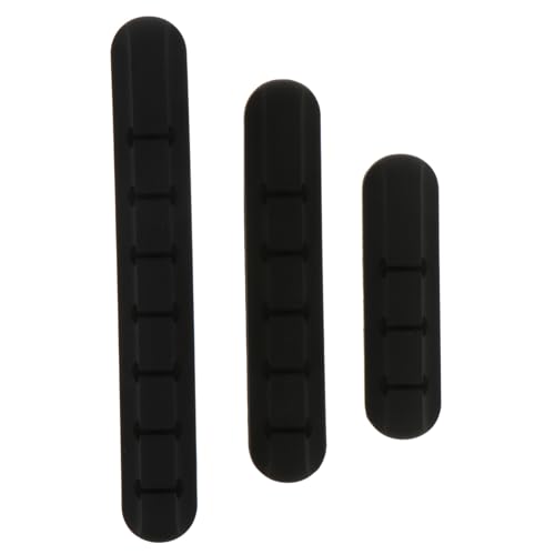HEALSOPTHY 3 Stück Selbstklebende Kabelhalter Teiliges Öffnungen Kabelclip Organizer für Schreibtisch Draht und Ladekabelmanagement Langlebig und Rückstandsfrei für Zuhause und Büro von HEALSOPTHY