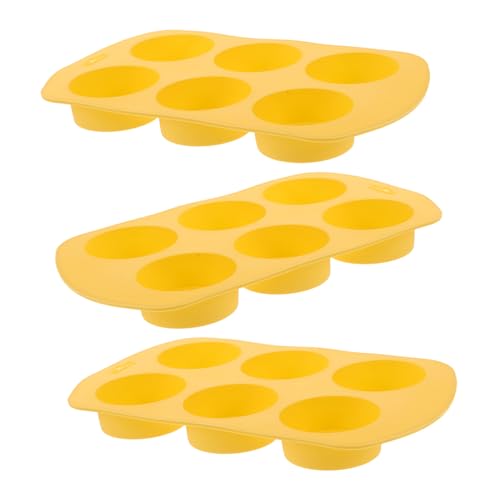 HEALSOPTHY 3 Stück Silikonform Teilig Zitronenscheibenform Langlebig Flexibel Einfach zu Reinigen für DIY Duftkerzen Seifen Eiswürfel Handwerk Lemon Slice Candle Wax Mold von HEALSOPTHY