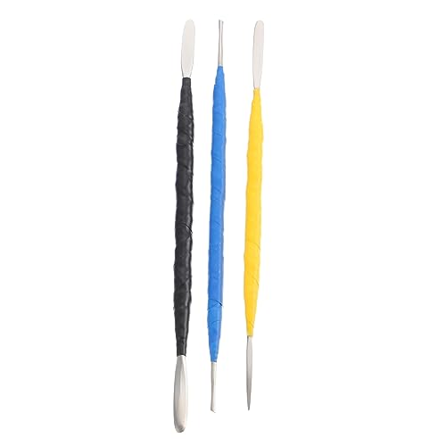 HEALSOPTHY 3 Stück Skulptur Werkzeug Hey Modellieren Skulptionsinstrumente Bildhauerei modellierwerkzeug modelierwerkzeug Clay Tools Töpferzubehör DIY -Tonwerkzeuge Rostfreier Stahl von HEALSOPTHY