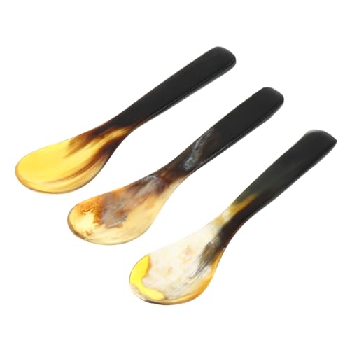 HEALSOPTHY 3 Stück Teiliges Ox Horn Kaffeelöffel Dessertlöffel Natürliche Materialqualität Praktischer Kuchenlöffel Vielseitig für Tee und Party Geeignet Zufällige Farbe Zufällige Farbe HEALSOPTHY 3 Stück Teiliges Ox Horn Kaffeelöffel Dessertlöffel Natürliche Materialqualität Praktischer Kuchenlöffel Vielseitig für Tee und Party Geeignet Zufällige Farbe Zufällige Farbe von HEALSOPTHY