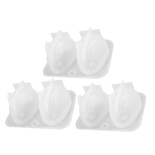 HEALSOPTHY 3 Stück Teiliges Silikonform Kaninchenform für Epoxidharz Gießen Kreative DIY Handwerksschablone Flexible Silikonform für Schmuck und Dekorationen Verarbeitung von HEALSOPTHY