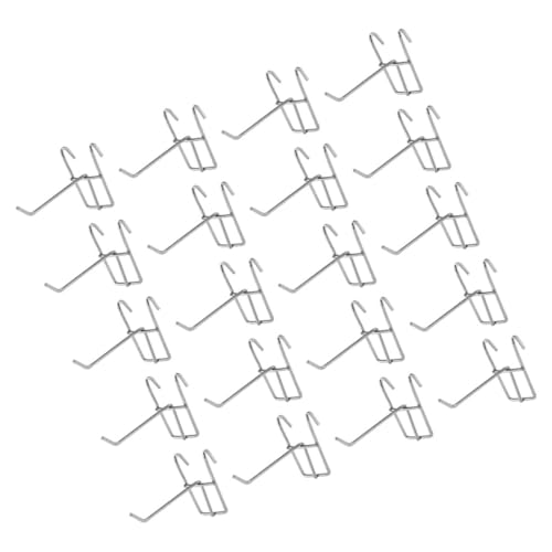 HEALSOPTHY 30 Stück Teiliges Gridwall Utility Haken Stark Robuste Gitterwand Aufhänger Vielseitig Einsetzbar für Kleidung Werkzeuge Utensilien Schnelle Montage Belastbar bis Schwere Lasten von HEALSOPTHY