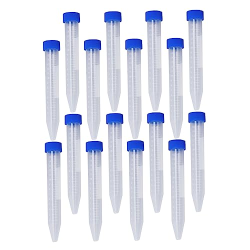 HEALSOPTHY 30 Stück Zentrifugenröhrchen mit Schraubverschluss Graduierte Conical Tubes für Labor und Haushaltsanwendungen zur Probenlagerung und Experimenten HEALSOPTHY 30 Stück Zentrifugenröhrchen mit Schraubverschluss Graduierte Conical Tubes für Labor und Haushaltsanwendungen zur Probenlagerung und Experimenten von HEALSOPTHY