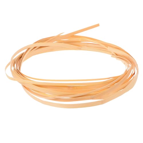 HEALSOPTHY 4 Rollen Bambusstreifen Breit Holzstreifen zum Basteln Natürliches Material Leicht und Langlebig für Korbflechten Blumengestecke Handwerk und Möbelbau von HEALSOPTHY