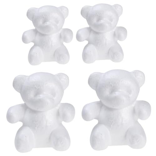 HEALSOPTHY 4 Stück Bärenmodell Aus Schaumstoff Hochzeit Kunstware Modellierungen Schaummodell Modellieren Blumenschmuck Schaum Schimmel Ornament Weiß HEALSOPTHY 4 Stück Bärenmodell Aus Schaumstoff Hochzeit Kunstware Modellierungen Schaummodell Modellieren Blumenschmuck Schaum Schimmel Ornament Weiß von HEALSOPTHY