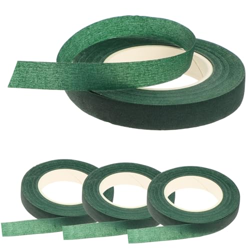 HEALSOPTHY 4 Stück Floristenband Grün Teiliges Selbstklebendes Kreppband Floristenkrepp Stretchbares Blumenband für Stielwicklung Bouquet Festliche Floristik Zubehör HEALSOPTHY 4 Stück Floristenband Grün Teiliges Selbstklebendes Kreppband Floristenkrepp Stretchbares Blumenband für Stielwicklung Bouquet Festliche Floristik Zubehör von HEALSOPTHY
