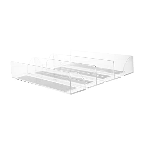 HEALSOPTHY 4 Stück Regaltrenner Transparente Trennwände für Supermarktregale Klassifizierung von für Küche Büro und Geschäft Hochwertige Materialverarbeitung für Langlebige Nutzung von HEALSOPTHY