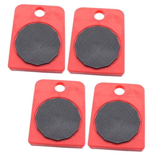 HEALSOPTHY 4 Stück Schwere Möbelgleiter mit Robusten Lenkrollen rutschfest und Stabil Möbeltransportrollen für Schwere Möbel Wie Betten Kühlschränke Tische Müheloses Verschieben Hartböden von HEALSOPTHY