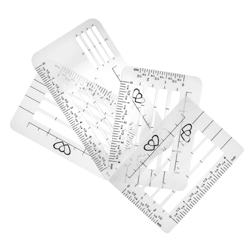 HEALSOPTHY 4 Stück Teiliges Adressvorlagen Transparentem Schreib und Gestaltungs Schablonen für Umschläge Verschiedene Designs für Gerade Zeilenführung und Vielseitige Verwendung bei Briefen HEALSOPTHY 4 Stück Teiliges Adressvorlagen Transparentem Schreib und Gestaltungs Schablonen für Umschläge Verschiedene Designs für Gerade Zeilenführung und Vielseitige Verwendung bei Briefen von HEALSOPTHY