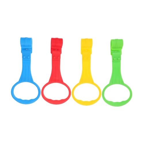 HEALSOPTHY 4 Stück Teiliges Babybett Pull up Ringe Farbige Junge Mädchen hängeringe für Laufgitter Sicherer Stand Aufstehgriff Einfach zu Montieren Tragbar für Junge Mädchen und Kleinkinder von HEALSOPTHY