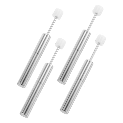 HEALSOPTHY 4 Stück Teiliges Edelstahl Mülleimer Dämpfer mit Hydraulischem Kolben Soft Close Mechanismus Geräuscharm Stoßabsorbierend für Küchenabfalleimer Geeignet von HEALSOPTHY
