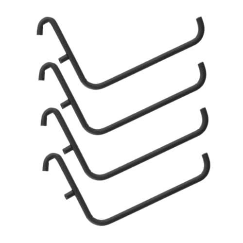 HEALSOPTHY 4 Stück Teiliges Metall Pegboard Haken mit Faderesistenter Beschichtung Robuste Halterungen zur Werkzeugaufbewahrung Einfache Installation Elegantes Design für Garage und von HEALSOPTHY