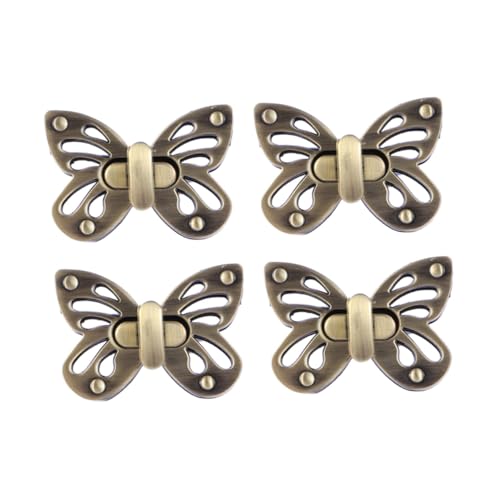 HEALSOPTHY 4 Stück Teiliges Metall drehverschluss Handtaschen Eleganter Langlebiger Taschenverschluss aus Zinklegierung Robustes DIY Accessoire für Geldbörsen und Clutches HEALSOPTHY 4 Stück Teiliges Metall drehverschluss Handtaschen Eleganter Langlebiger Taschenverschluss aus Zinklegierung Robustes DIY Accessoire für Geldbörsen und Clutches von HEALSOPTHY