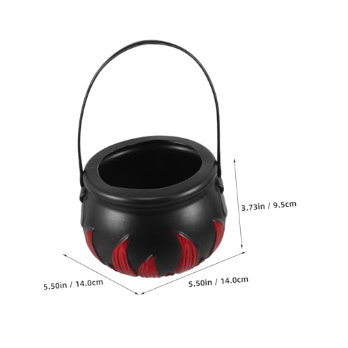 HEALSOPTHY 4 Stück Teiliges Mini Kürbis Süßigkeitseimer Schwarz Halloween Süßigkeitenbehälter Wiederverwendbar Robust Für Party Dekoration von HEALSOPTHY