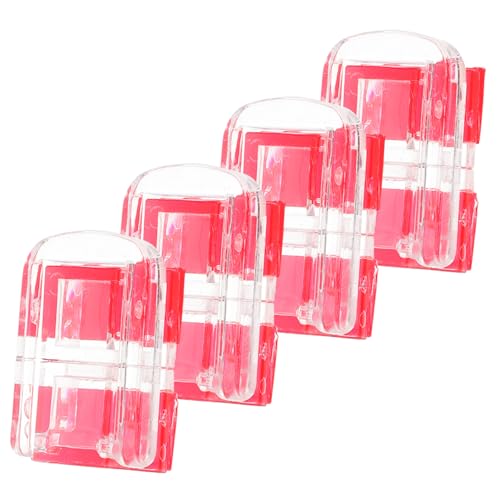 HEALSOPTHY 4 Stück Teiliges Selbstklebendes Acryl Türschloss Transparent Flach Montierbar Halt Schrank und Haustürverschluss Geeignet für Möbel und Haustierbereich von HEALSOPTHY