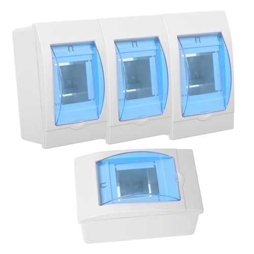 HEALSOPTHY 4 Stück Teiliges Transparenter Sicherungskasten mit Fenster Stromkreise Aufputz-verteilerbox für Haus Hotel Geschäft Vielseitig Einsetzbar Einfache Installation Sichere HEALSOPTHY 4 Stück Teiliges Transparenter Sicherungskasten mit Fenster Stromkreise Aufputz-verteilerbox für Haus Hotel Geschäft Vielseitig Einsetzbar Einfache Installation Sichere von HEALSOPTHY