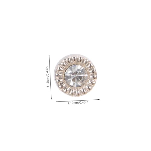 HEALSOPTHY 40 Stück Teiliges Perlenknopf Legierung Runde Stilvolle DIY nähknöpfe für Kleidung Leichte Langlebige Ersatzknöpfe zum Annähen für Hemden und Bastelprojekte von HEALSOPTHY