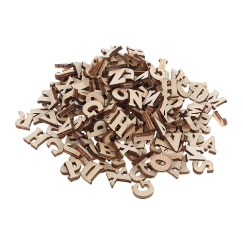HEALSOPTHY 416 Stück Teiliges Holzbuchstaben Set Großbuchstaben Unbearbeitet zum Basteln und Bemalen Naturholz Buchstaben für DIY Kunsthandwerk Dekoration Kinderzimmer Hochzeit Wohnkultur von HEALSOPTHY