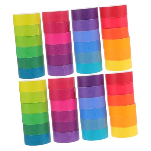 HEALSOPTHY 48 Rollen Bunte Washi Tapes Breit Farben Einfarbig Selbstklebendes DIY Dekorationsband für Scrapbooking Basteln Planer Langlebiges Papierklebeband Einfach Ablösbar und Vielseitig HEALSOPTHY 48 Rollen Bunte Washi Tapes Breit Farben Einfarbig Selbstklebendes DIY Dekorationsband für Scrapbooking Basteln Planer Langlebiges Papierklebeband Einfach Ablösbar und Vielseitig von HEALSOPTHY