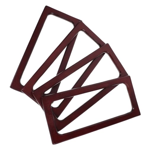 HEALSOPTHY 4Stücke Retro Holzgriffe für Handtaschen Holzgriffe für DIY Geldbörsen Umhängetaschen und Tragetaschen Ersatzteile für Projekte von HEALSOPTHY