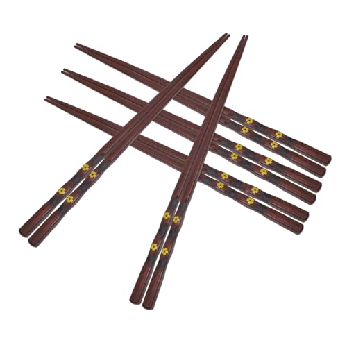 HEALSOPTHY 5 Paare Japanische Holz Essstäbchen mit Spitz Zulaufender Spitze Rutschfest Wiederverwendbar Spülmaschinenfest Natürliches Material Traditionelles Design Geeignet für Sushi und HEALSOPTHY 5 Paare Japanische Holz Essstäbchen mit Spitz Zulaufender Spitze Rutschfest Wiederverwendbar Spülmaschinenfest Natürliches Material Traditionelles Design Geeignet für Sushi und von HEALSOPTHY