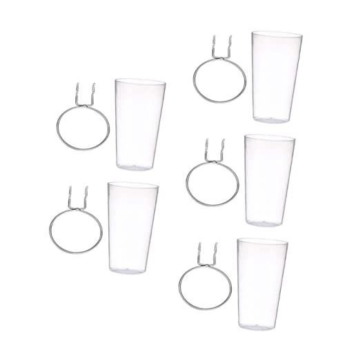 HEALSOPTHY 5 Sätze Pegboard Organizer mit Transparenten Bechern Runde Lochwand Halterungen mit Haken Flexibel Kombinierbar für Werkzeuge und Zubehör Platzsparend Langlebig von HEALSOPTHY