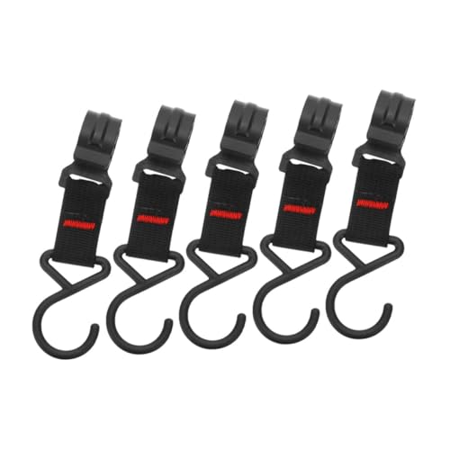 HEALSOPTHY 5 Stück Campinghaken Kunststoff Tragbar Vielseitig für Zelt Kleidung Licht Outdoor Windseil Leicht Einfach zu Montieren für Camping Wandern Reisen von HEALSOPTHY