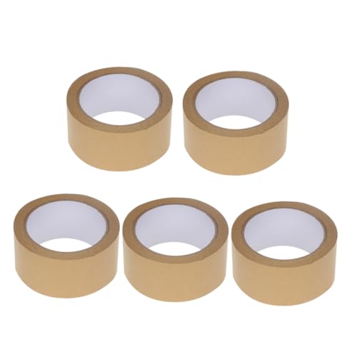 HEALSOPTHY 5 Stück Kraftpapier Klebeband Stark Haftend Wasserbeständig DIY Geschenkverpackung Dekoratives Packband für Basteln und Verpacken HEALSOPTHY 5 Stück Kraftpapier Klebeband Stark Haftend Wasserbeständig DIY Geschenkverpackung Dekoratives Packband für Basteln und Verpacken von HEALSOPTHY