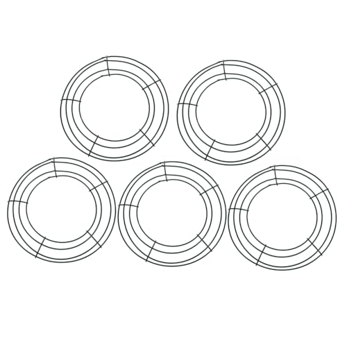 HEALSOPTHY 5 Stück Teiliges Grüner Metallkranzrahmen Runder Drahtkranzring Rostfrei für DIY Weihnachtsdeko Floristik Basteln und Partydekoration HEALSOPTHY 5 Stück Teiliges Grüner Metallkranzrahmen Runder Drahtkranzring Rostfrei für DIY Weihnachtsdeko Floristik Basteln und Partydekoration von HEALSOPTHY