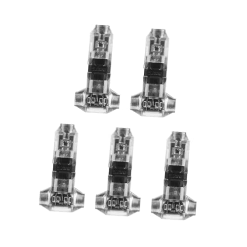 HEALSOPTHY 5 Stück Teiliges Pin Kabelverbinder Schnelle Sichere Steckverbinder ohne Abisolieren Langlebige Kabelanschlüsse für Einfache Schützende Verdrahtung von Elektrischen Leitungen von HEALSOPTHY