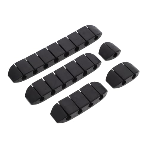 HEALSOPTHY 5 Stück Teiliges Selbstklebendes Kabelmanagement Flexibler Kabelhalter zur Zugentlastung Kompakter Kabel Organizer für USB Daten Netzwerkkabel Am Schreibtisch Langlebig und von HEALSOPTHY