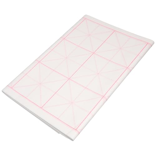 HEALSOPTHY 50 Stück Halbgegartes Xuan-Papier mit Karomuster Chinesisches Kalligrafiepapier aus Bambusfasern Langsame Tintenaufnahme Reißfest für Anfänger und Profis zum Pinsel-schreiben und HEALSOPTHY 50 Stück Halbgegartes Xuan-Papier mit Karomuster Chinesisches Kalligrafiepapier aus Bambusfasern Langsame Tintenaufnahme Reißfest für Anfänger und Profis zum Pinsel-schreiben und von HEALSOPTHY