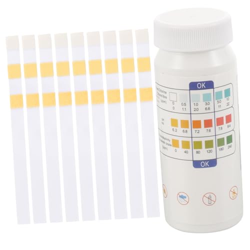 HEALSOPTHY 50 Stück Wasserteststreifen Ph Wert Teststreifen Wasserqualität Messstreifen für Pool Aquarium Trinkwasser Labor mit Zuverlässiger Messgenauigkeit und Langer Haltbarkeit von HEALSOPTHY