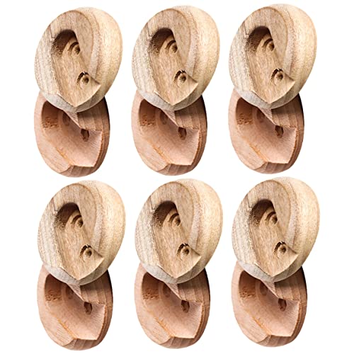 HEALSOPTHY 6 Paare Kleiderstangenhalterungen Heavy Duty Schlüssel Hängend Kleiderschrank Inhaber Unterstützung Pole Duschstange Stangenhalter Für Vorhang Duschvorhanghalter Hölzern von HEALSOPTHY