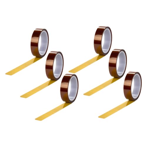 HEALSOPTHY 6 Rollen Sublimations Klebeband Hitzebeständiges Polyimidband für Heißpressen Selbstklebend Isolierend Geeignet für Sublimation Lackierung Löten Pcb Druck Gelb HEALSOPTHY 6 Rollen Sublimations Klebeband Hitzebeständiges Polyimidband für Heißpressen Selbstklebend Isolierend Geeignet für Sublimation Lackierung Löten Pcb Druck Gelb von HEALSOPTHY